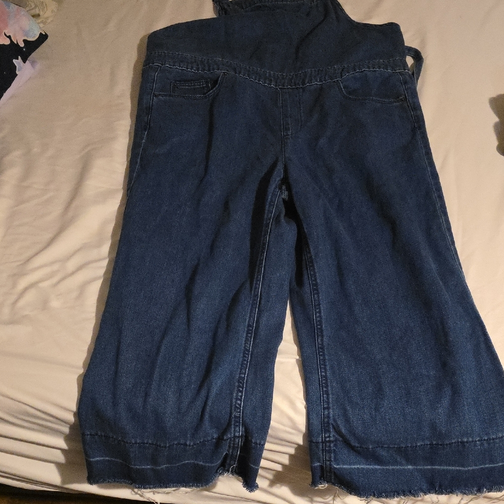 Universal Thread Women's Deep Blue Denim Overalls